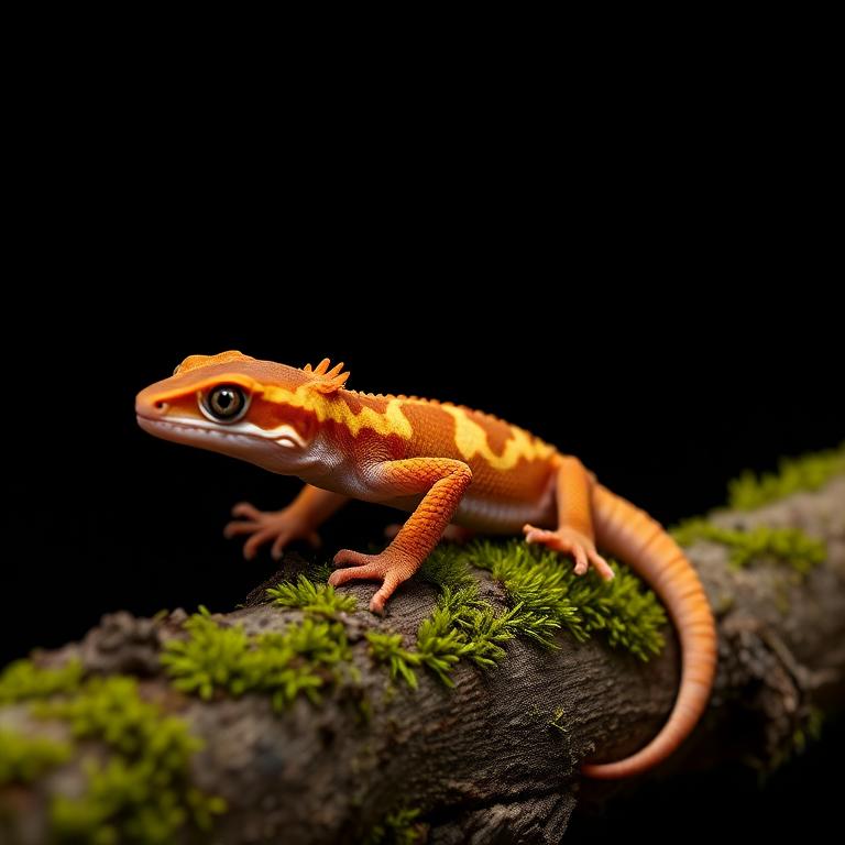 Flame Crested Gecko, juvenile